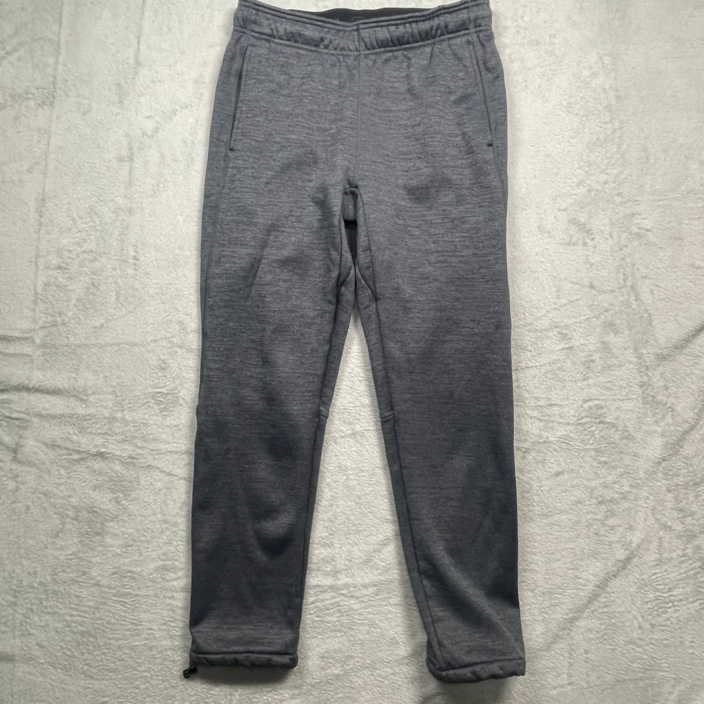 AND1 Sweatpants Mens Medium Gray Heathered Fleece Lined Athletic
